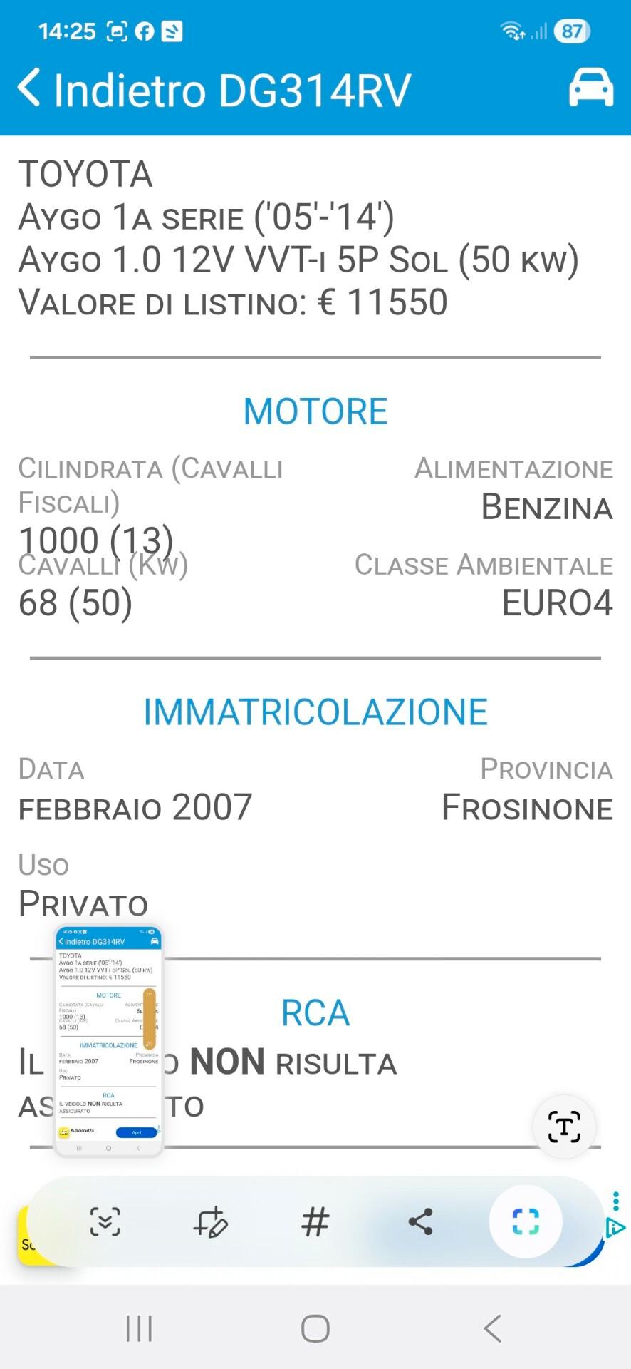 Toyota Aygo 1.0 12V VVT-i 5 porte Sol