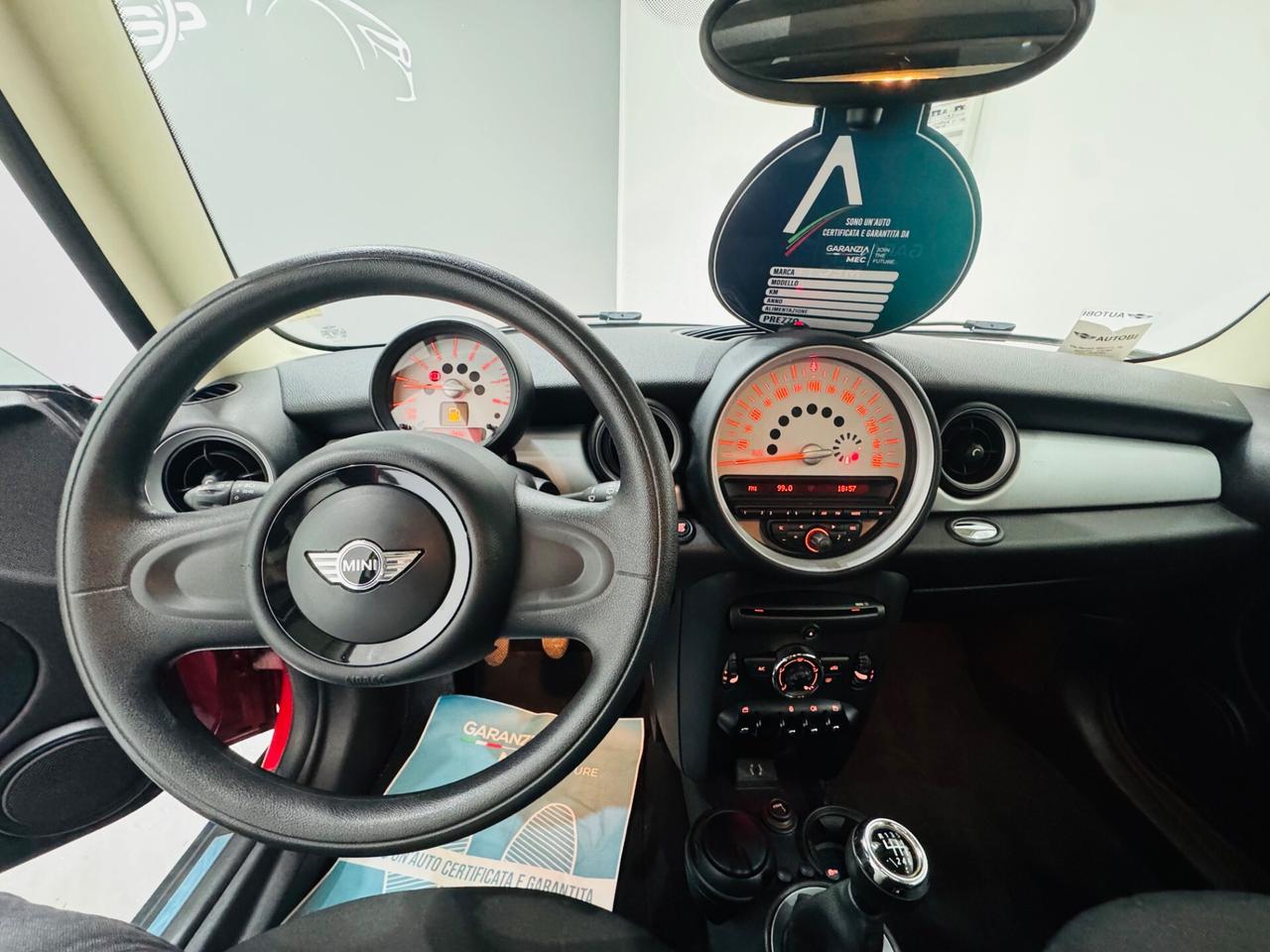 Mini 1.6 16V One (55kW) Neopatentati – Euro 6 –