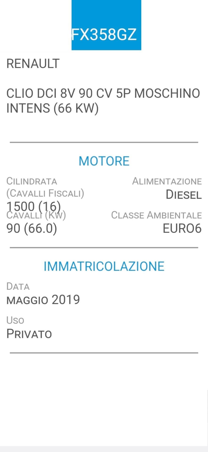 RENAULT CLIO 1,5 dCi MOSCHINO-NAVI-PELLE-FOTO REVISIONE