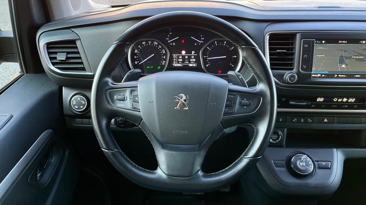 PEUGEOT TRAVELLER 2.0 BLUEHDI LONG BUSINESS VIP 177CV - OTTO POSTI, SEDILI IN PELLE ELETTRICI RISCADABILI, TETTO