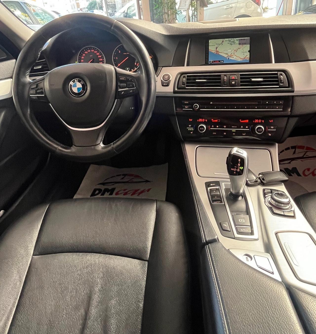 BMW 520 D 184 CV TOURING LUXURY PELLE TOTALE AUTOMATICO NAVI CERCHI SEDILI ANT. A REGOLAZIONE ELETTRICA