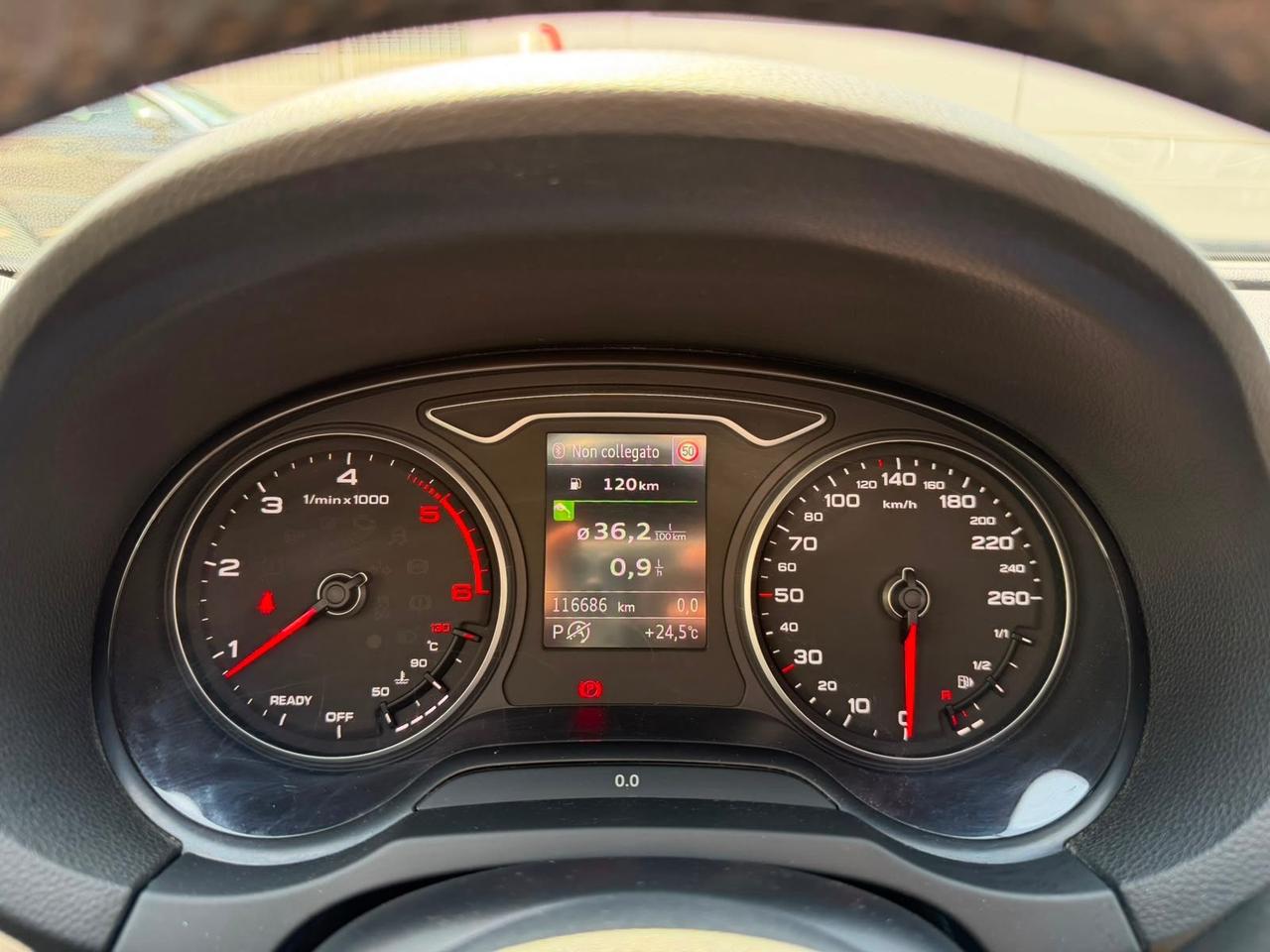 Audi A3 SPB 1.6 TDI 116 CV S tronic-2017 TETTO/LED/PELLE