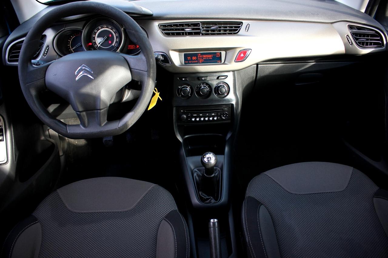 Citroen C3 1.6 bluehdi 75cv EURO 6 GARANZIA 12 M DISTRIBUZ OK
