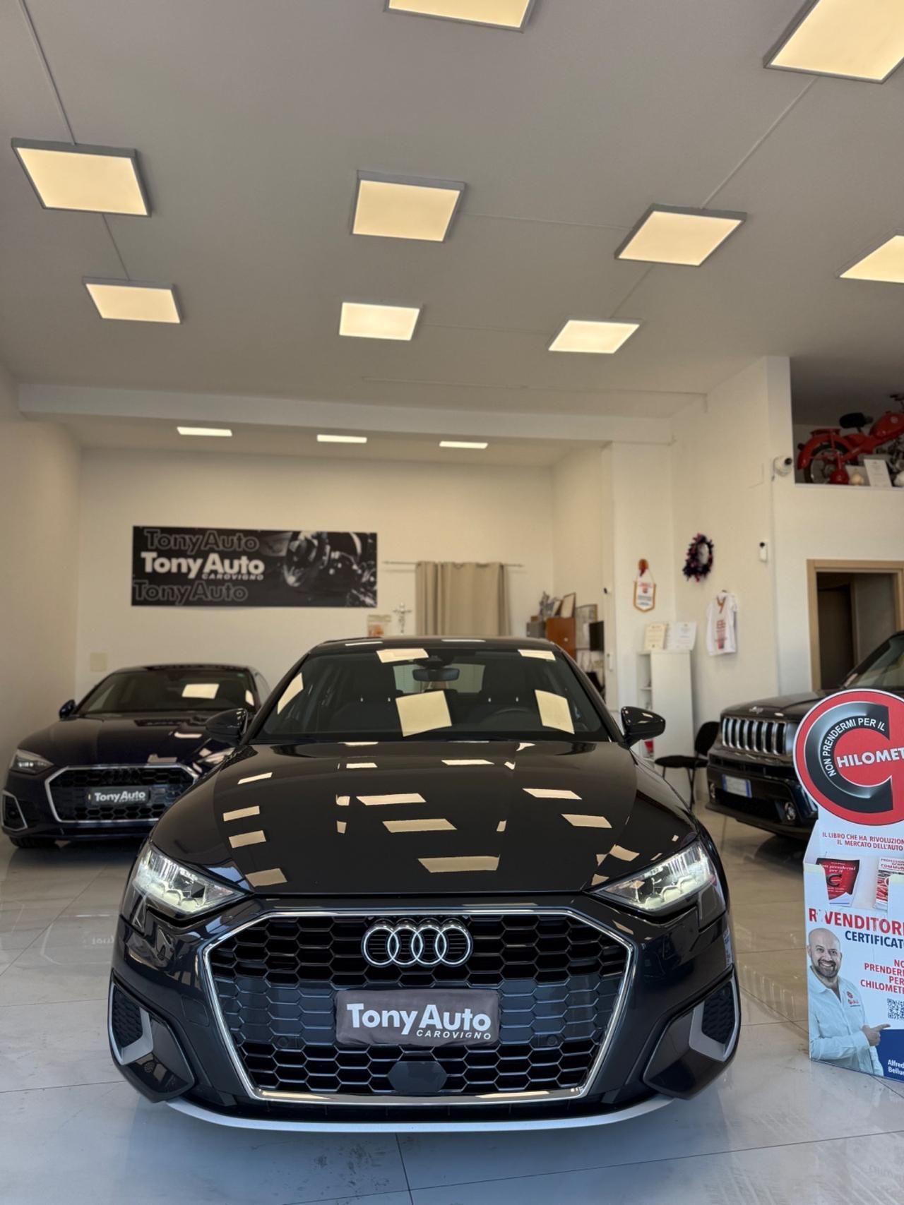 Audi A3 SPORTBACK 30 TDI s-tronic VIRTUAL COCKPIT,NAVI,FARI LED,APPLE CARPLAY, AZIENDALE ITALIA