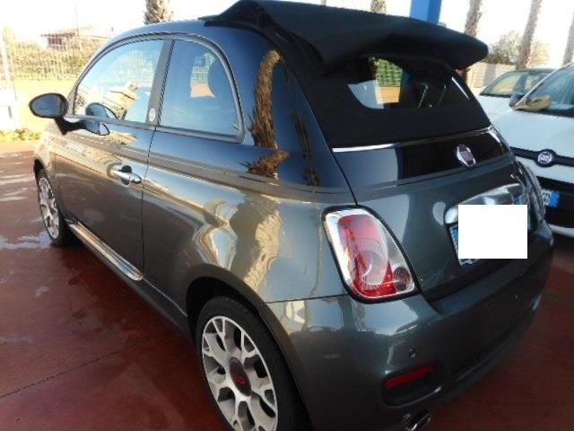 FIAT 500 C 1.2 GQ BICOLOR BLUE&ME INTERNI IN PELLE