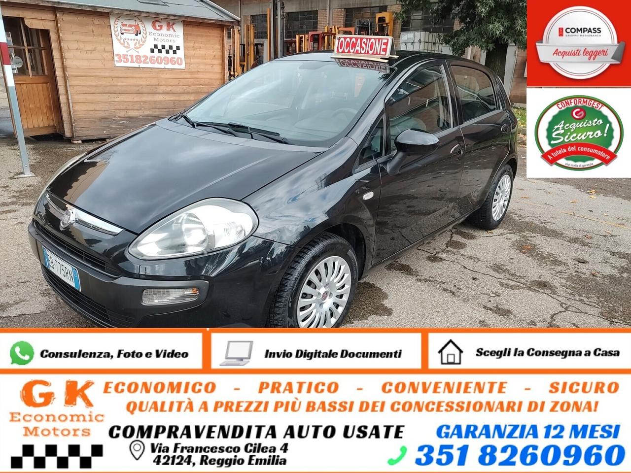 Fiat Punto Evo 1.4 5 porte S&S Dynamic, OK NEOPATENTATI, GARANZIA L.12 MESI