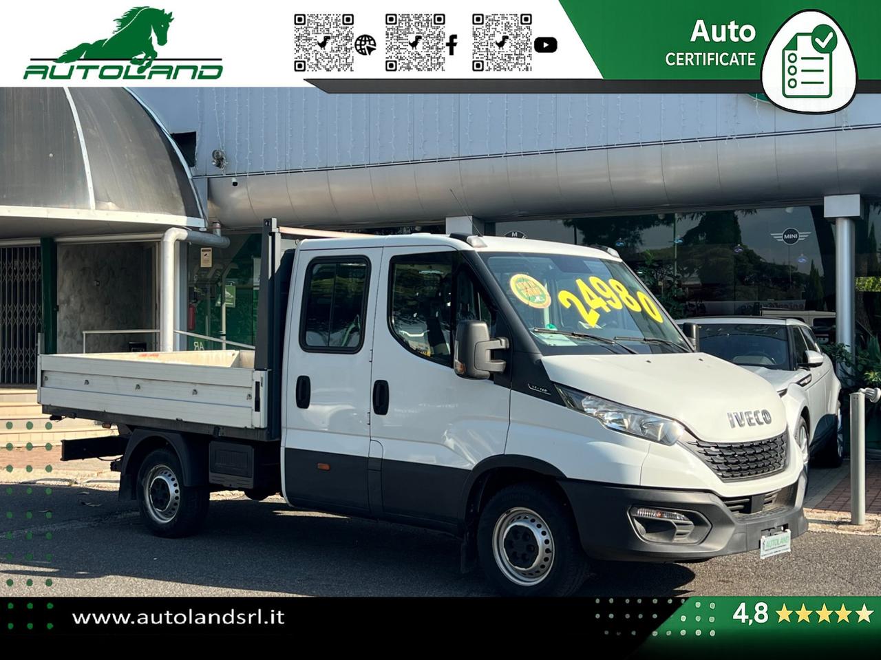 IVECO Daily 35 S14 D 3750 Doppia Cabina - WEBASTO - Clima Automatico - Gancio - Traino