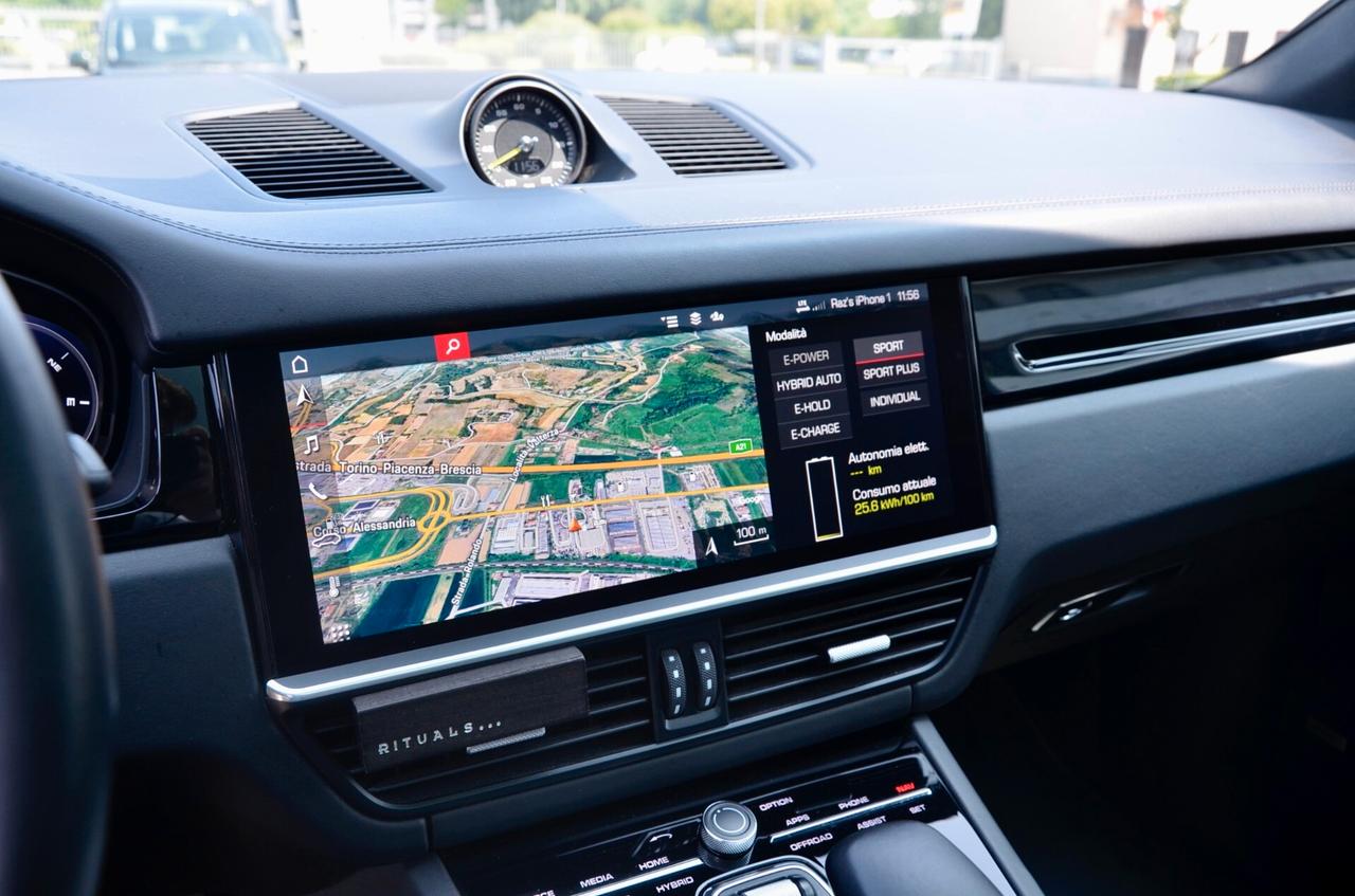 PORSCHE CAYENNE COUPE 3.0 PLUG-IN E-HYBRID 470cv TIPTRONIC, CRONOLOGIA SERVICE PORSCHE, UNICOPROP, UFF ITALIANA, EURO 6D, TETTO, HI-FI BOSE, RETROCAMERA 360°, PERMUTE