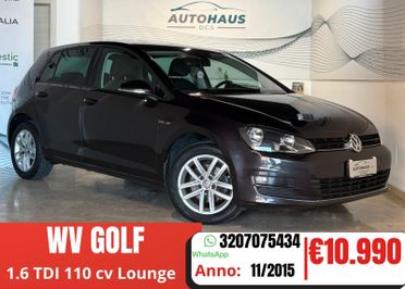 Volkswagen Golf 1.6 TDI 110 CV 5p. LOUNGE