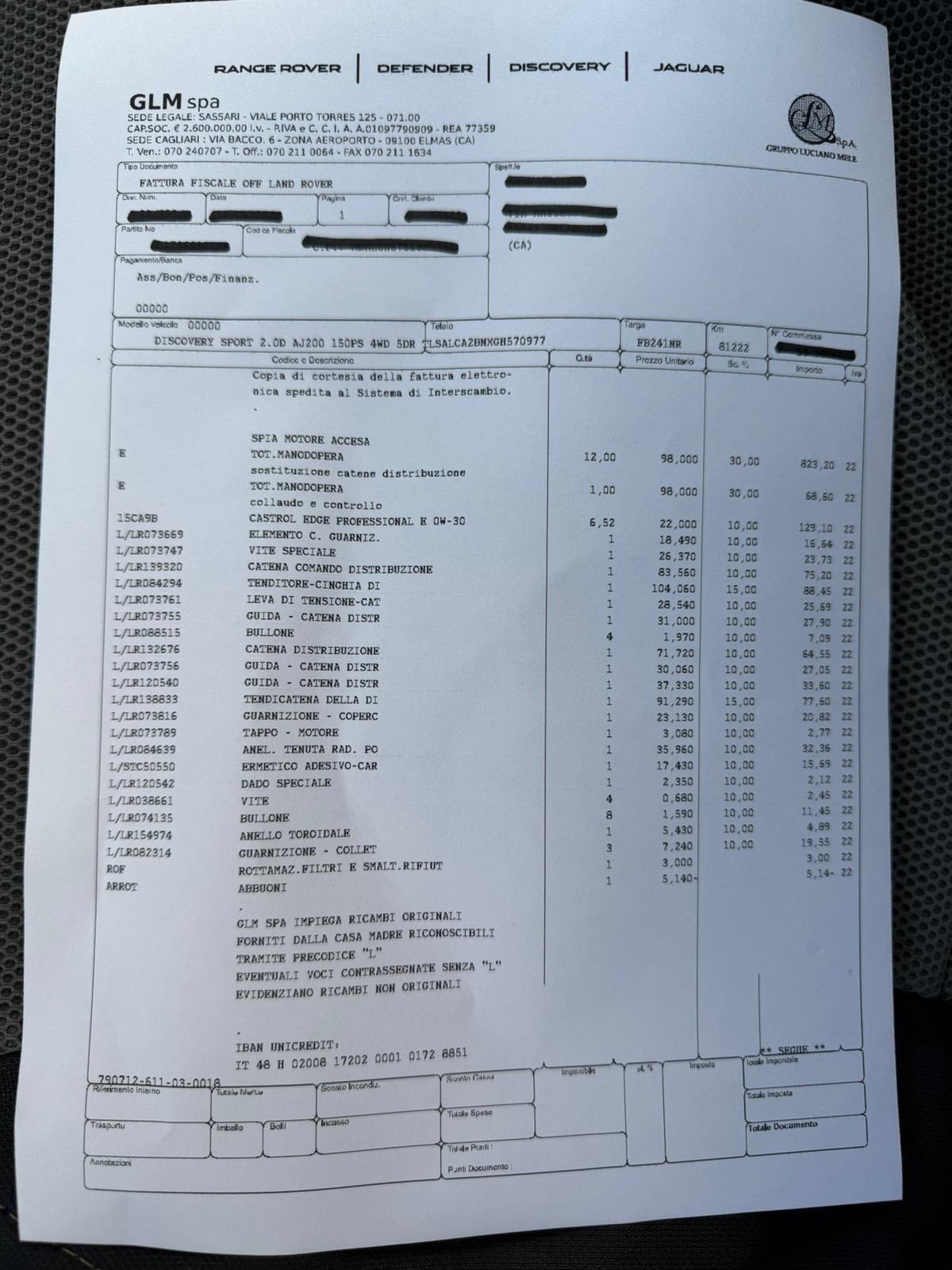 Land Rover Discovery Sport 2.0 TD4 150 CV HSE GARANTITA