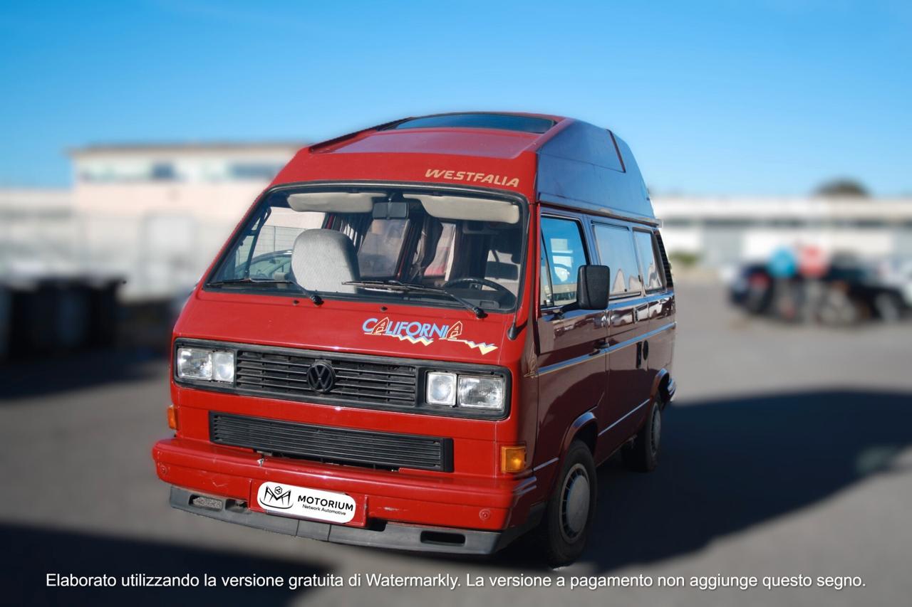 VOLKSWAGEN T3 CALIFORNIA WESTFALIA 1.6 T.D. DEL 1990 MOTORE RICONDIZIONATO