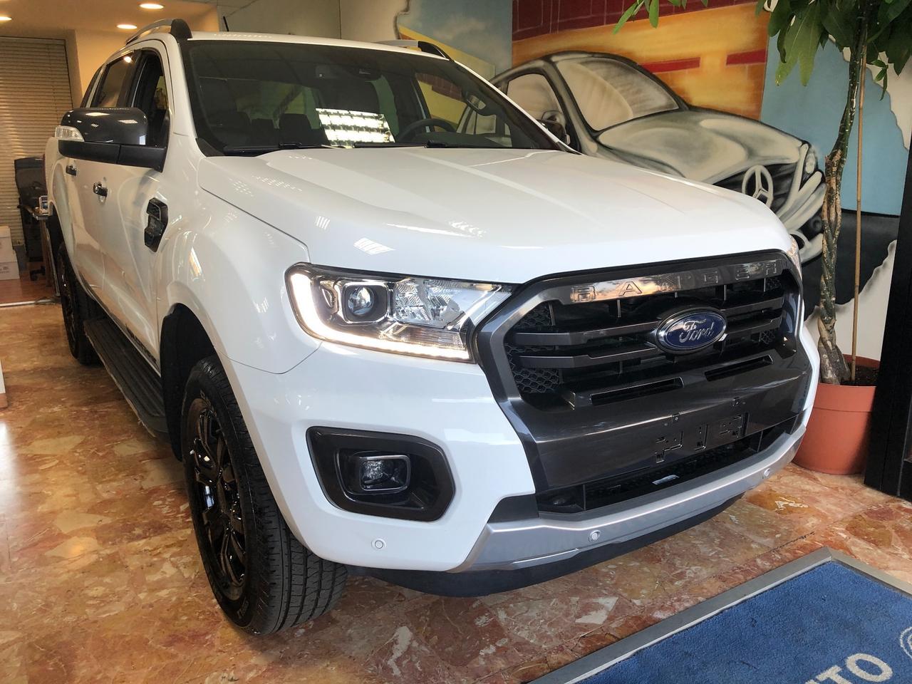 FORD RANGER WILDTRAK 2.0 TDI 4X4 AUT. BIANCO PELLE NERA C.L.DA 18" NAVI KAMERA SOLO 1000 KM