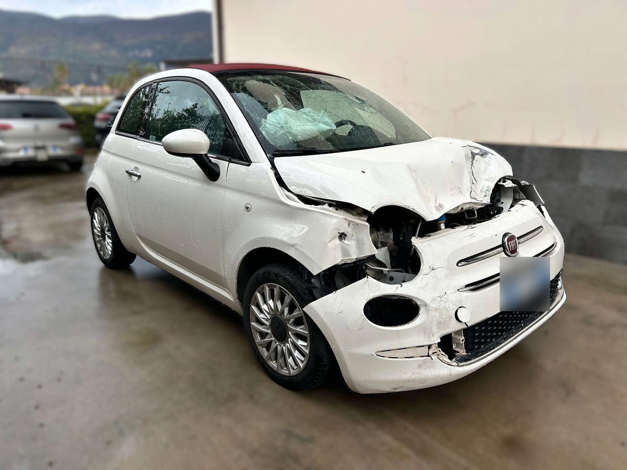 Fiat 500C Cabrio 1.2 Benzina - 2017 Incidentata
