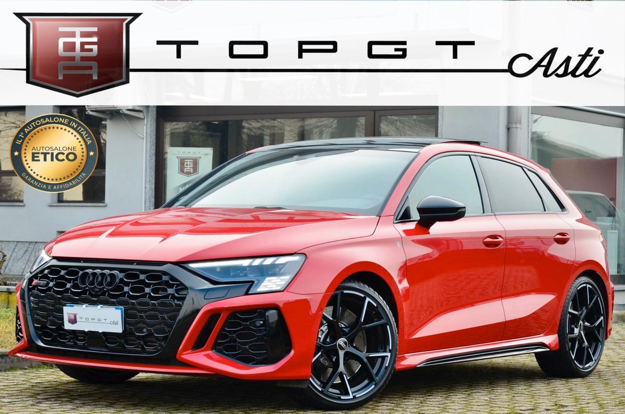 AUDI RS3 SPB 2.5 TFSI QUATTRO 400cv S-TRONIC, SERVICE AUDI, EVENTURI, SCARICO, TETTO, DYNAMIC PACK, HI-FI BANG&OLUFSEN, MATRIX, PERMUTE