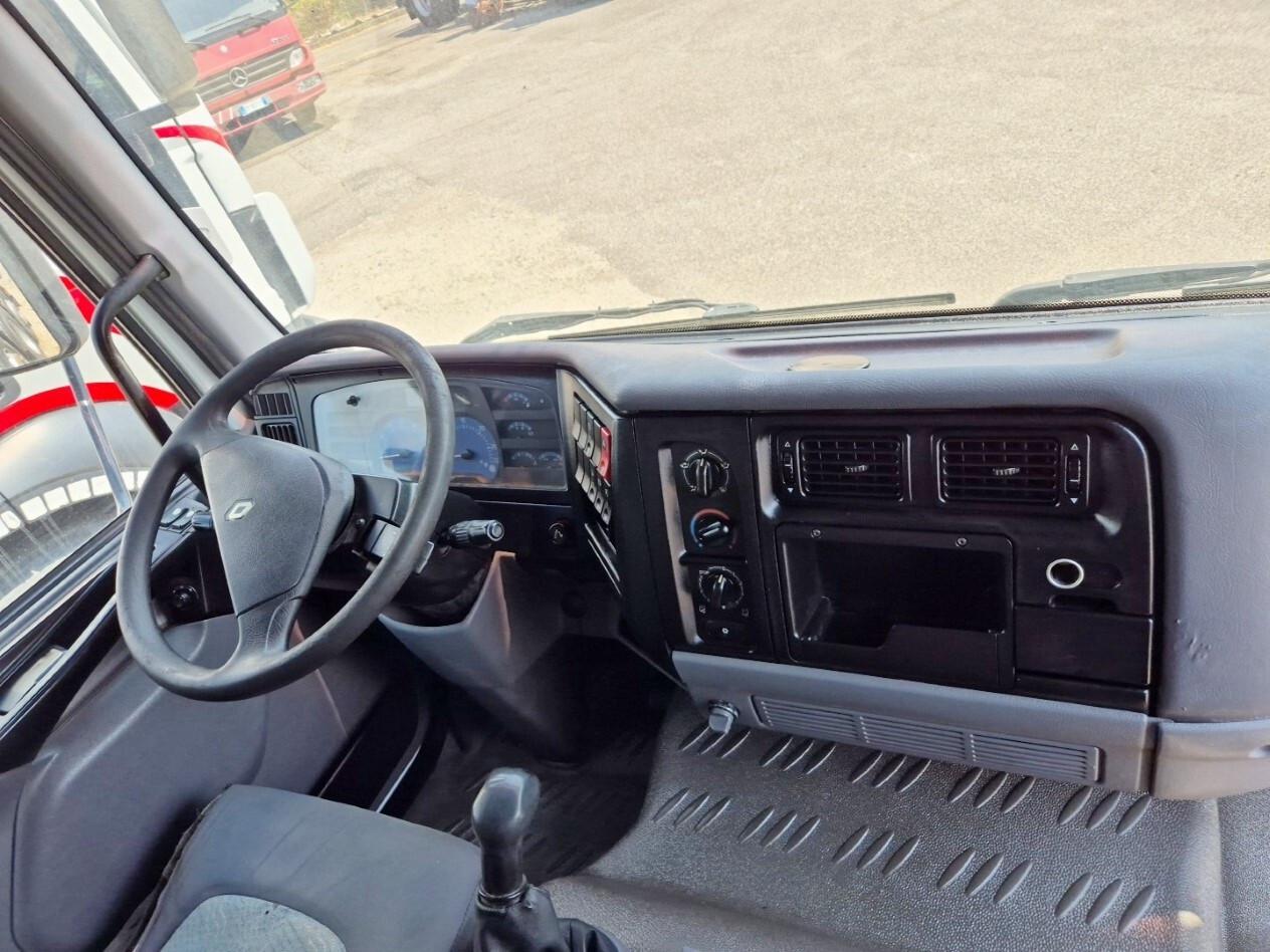RENAULT MIDLUM 220.12 cassone fisso con gru