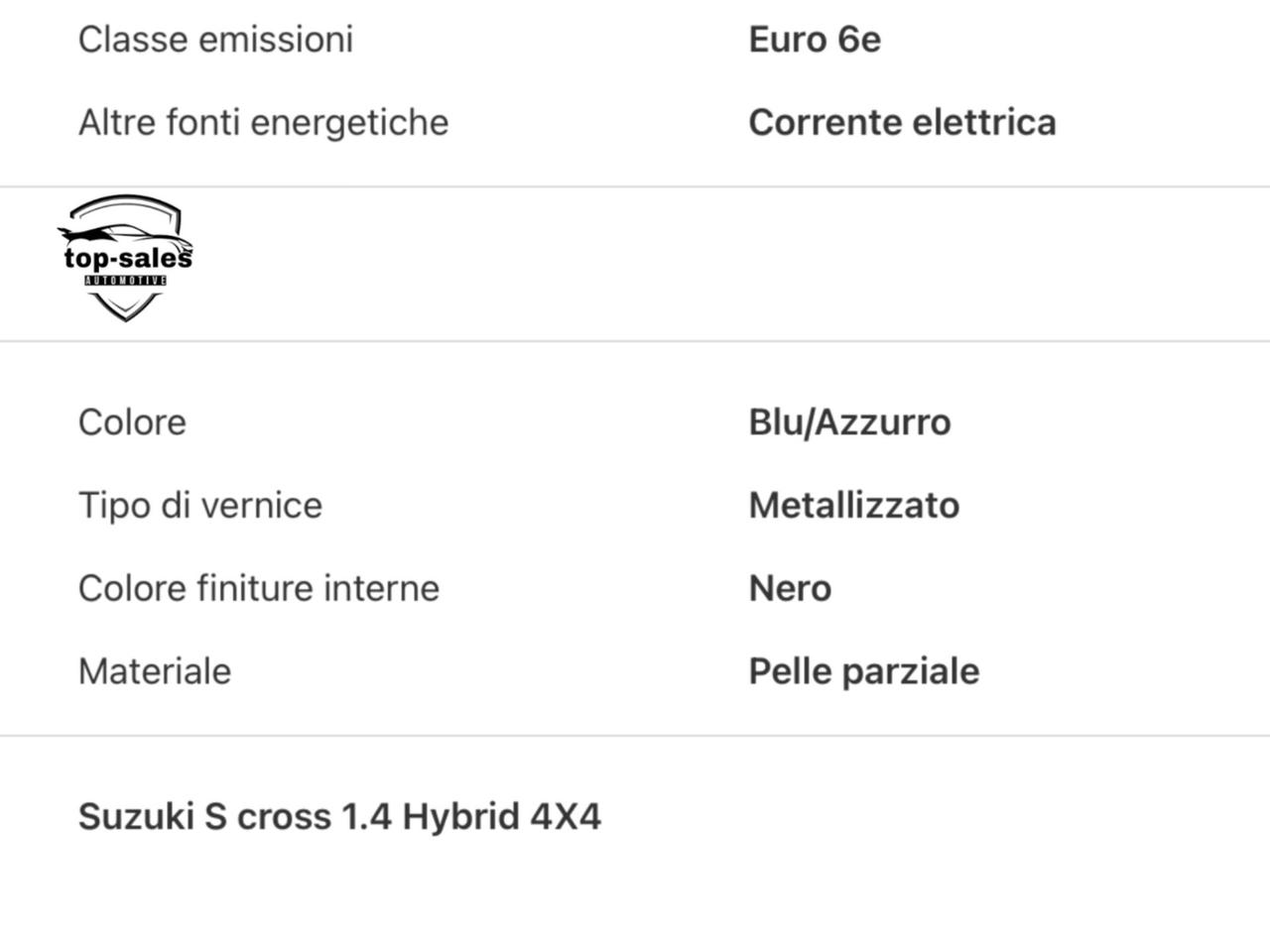 Suzuki S-Cross 1.4 Hybrid 4WD AllGrip 4x4 Top Perfetta