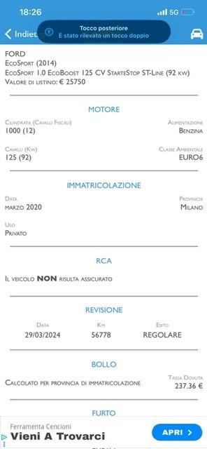 Ford EcoSport 1.0 EcoBoost 125 CV Start&Stop ST-Line Black Edition