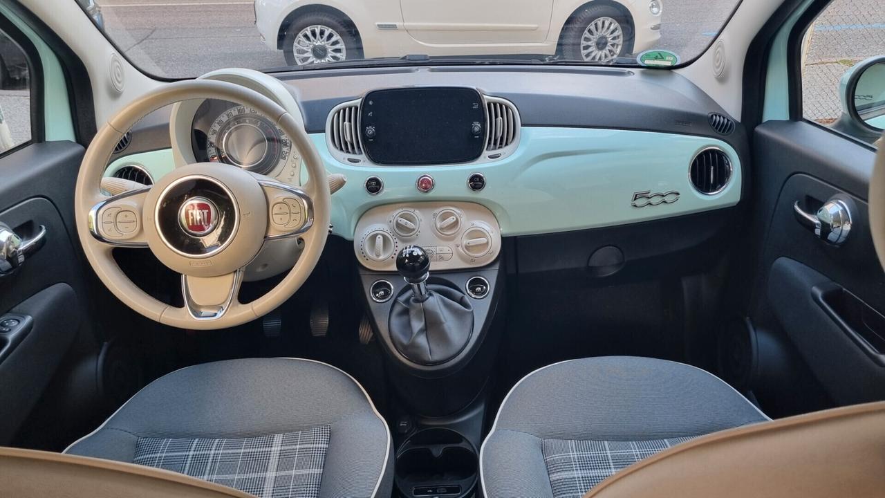 Fiat 500 1.2 Lounge 69cv anno2019 km 52000 neopat