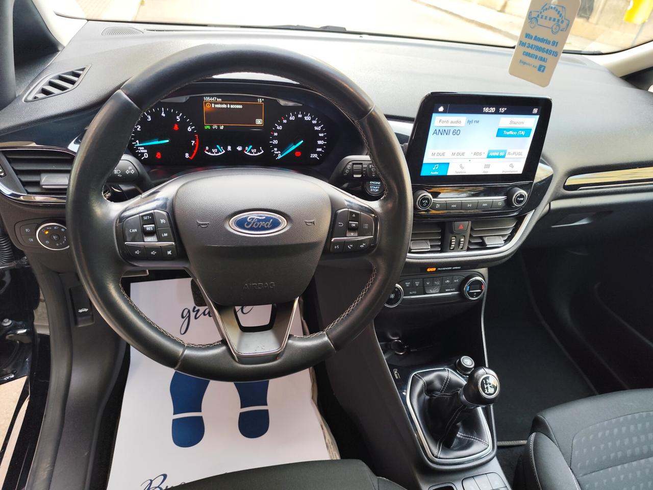 Ford Fiesta 1.1 BENZ/GPL 75CV TITANIUM PERFETTA