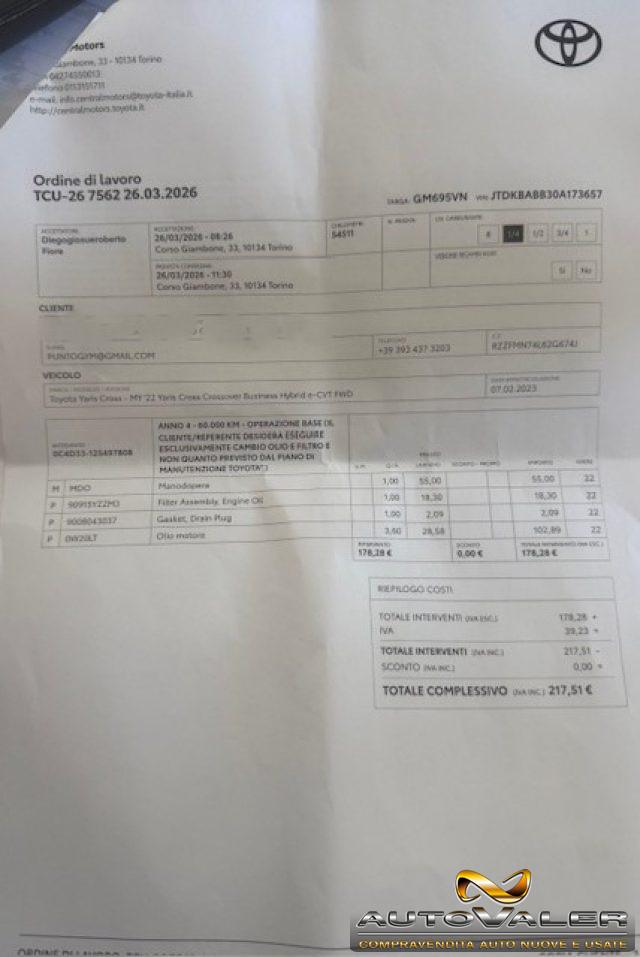 TOYOTA Yaris Cross 1.5 Hybrid 5p. E-CVT Business Sport utility