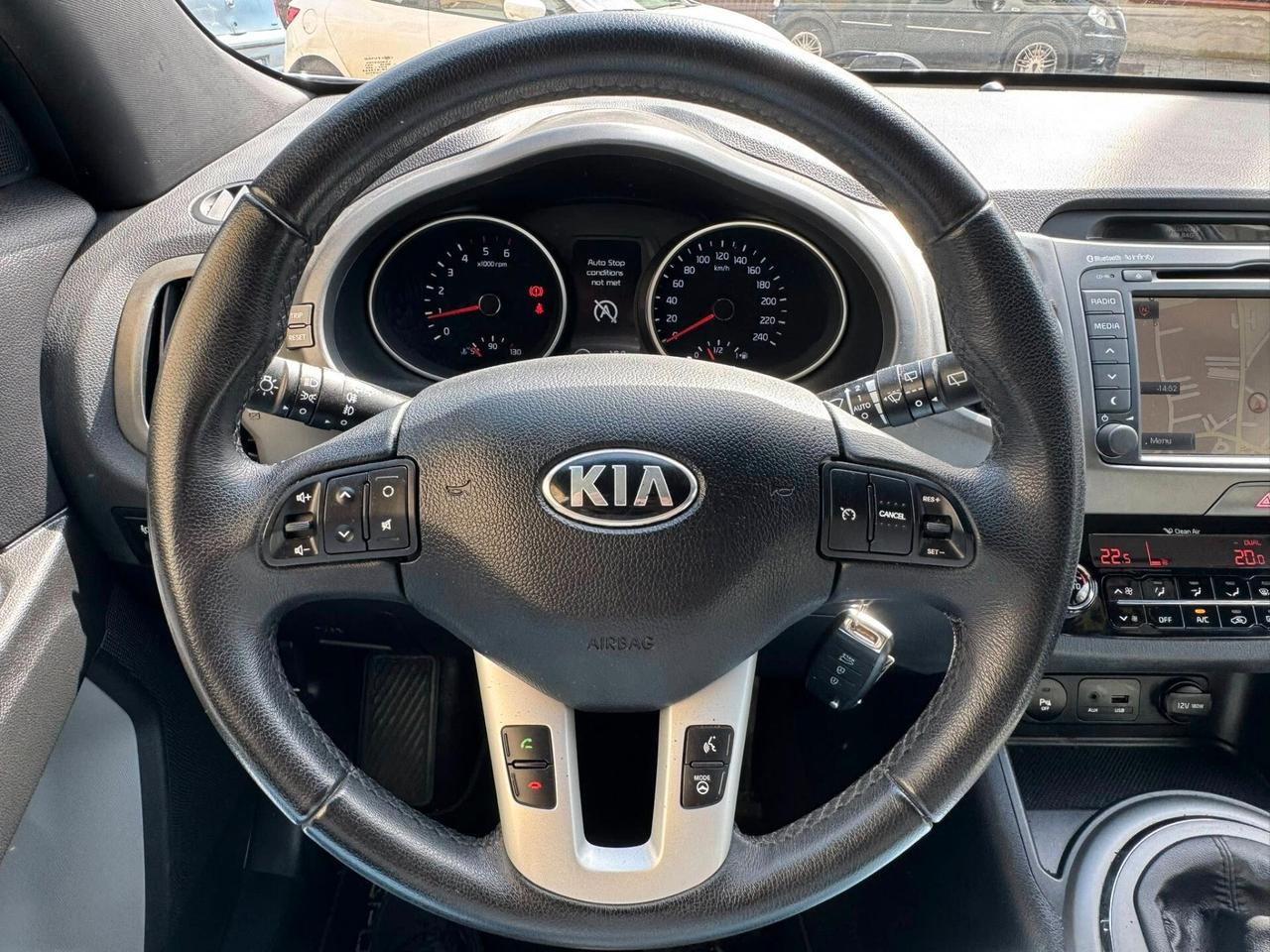 KIA SPORTAGE 1.7 CRDI 115 CV. TETTO APRIB.+NAVI+RETROCAMERA