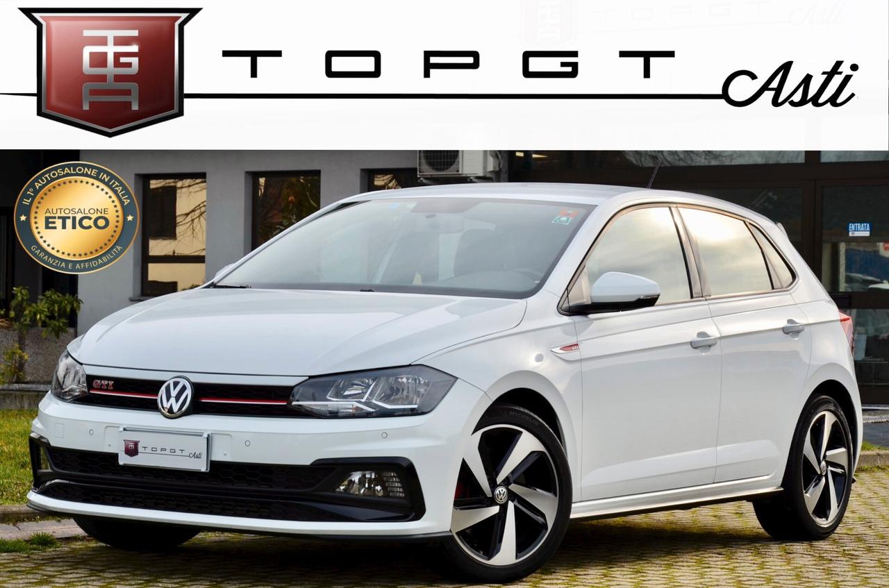 VOLKSWAGEN POLO GTI 5p 2.0 TSI 200cv DSG, SERVICE VW, EURO 6D, FARI LED, RETROCAMERA, APPLE ANDROID, 17", PERMUTE
