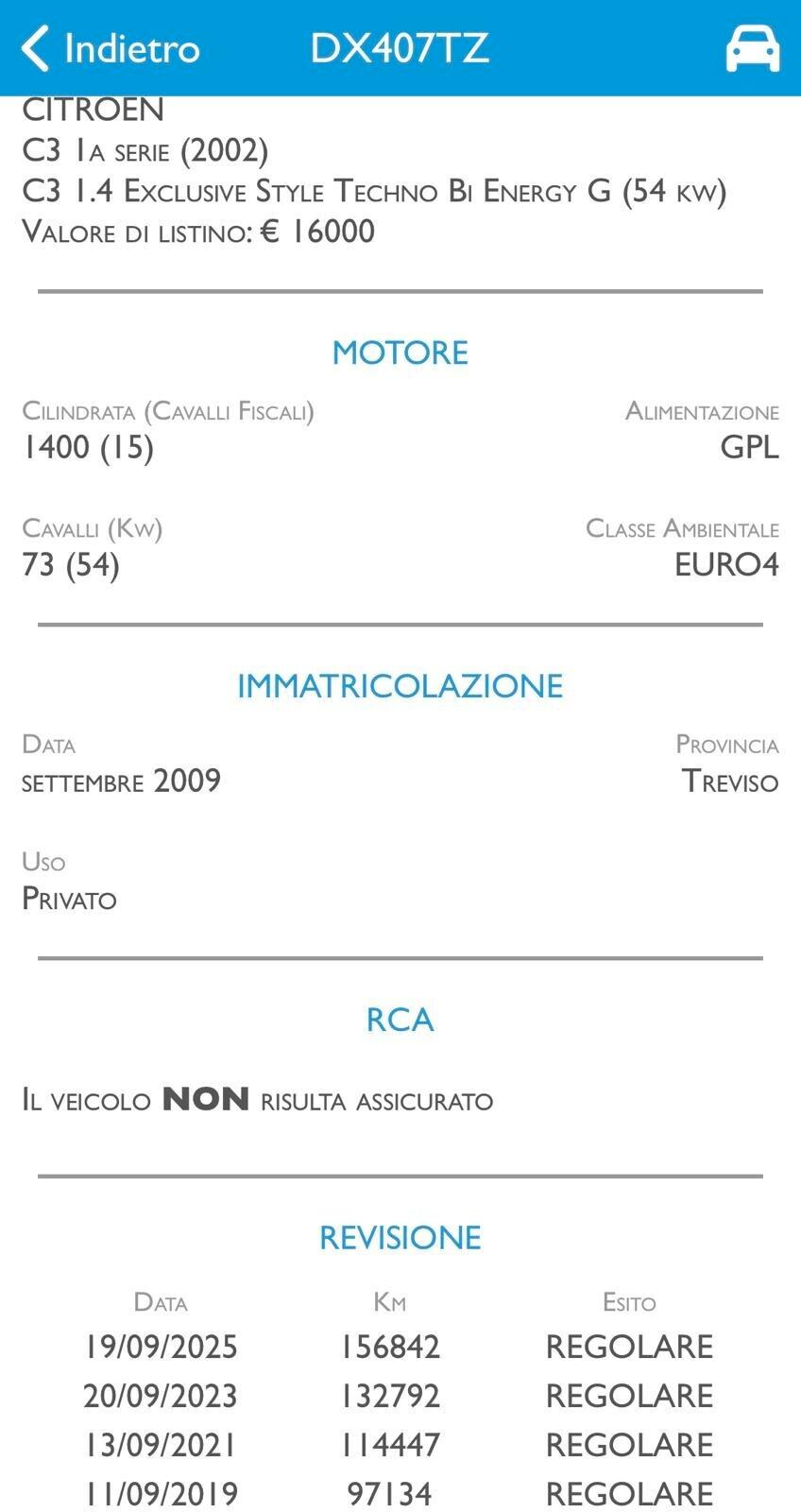 CITROEN C3 1.4 - GPL FINO 2029- NEOPATENTE