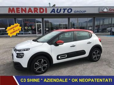 Citroën C3 PureTech 83 S&S Shine OK NEOPATENTATI