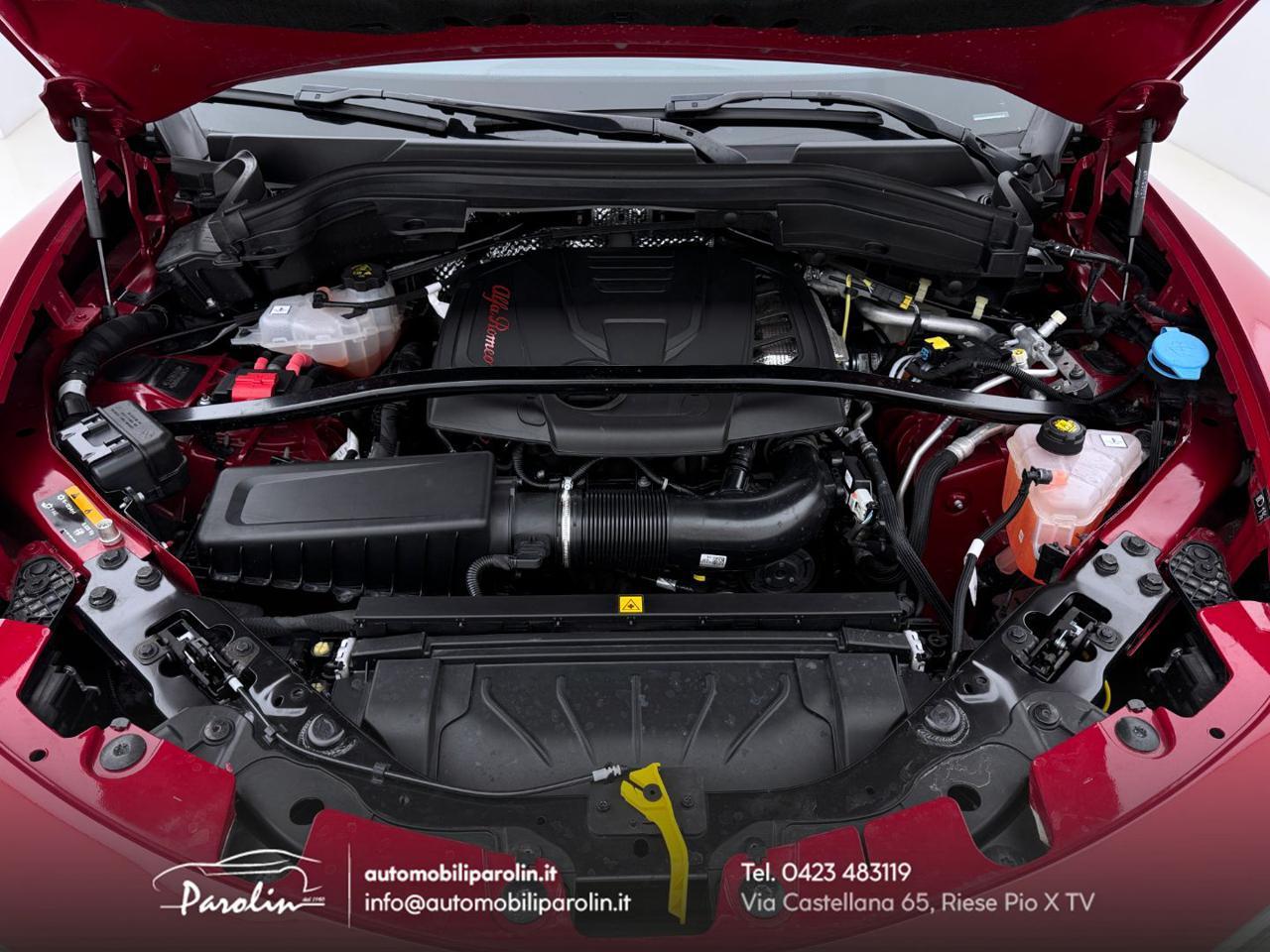 ALFA ROMEO Stelvio 2.0 Turbo 280 CV AT8 Q4 Veloce Harman-pelle Rossa