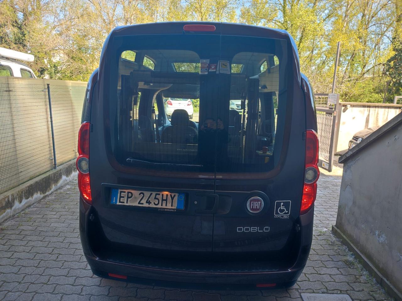 FIAT DOBLO 2012 BENZINA PEDANA DISABILI ELETTRICA TETTO ALTO