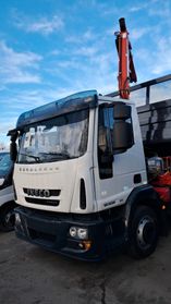IVECO ML 120E25 - CASSONE RIBALTABILE TRIL. CON GRU DIETRO CABINA - BLOC. DIFF. (C17)