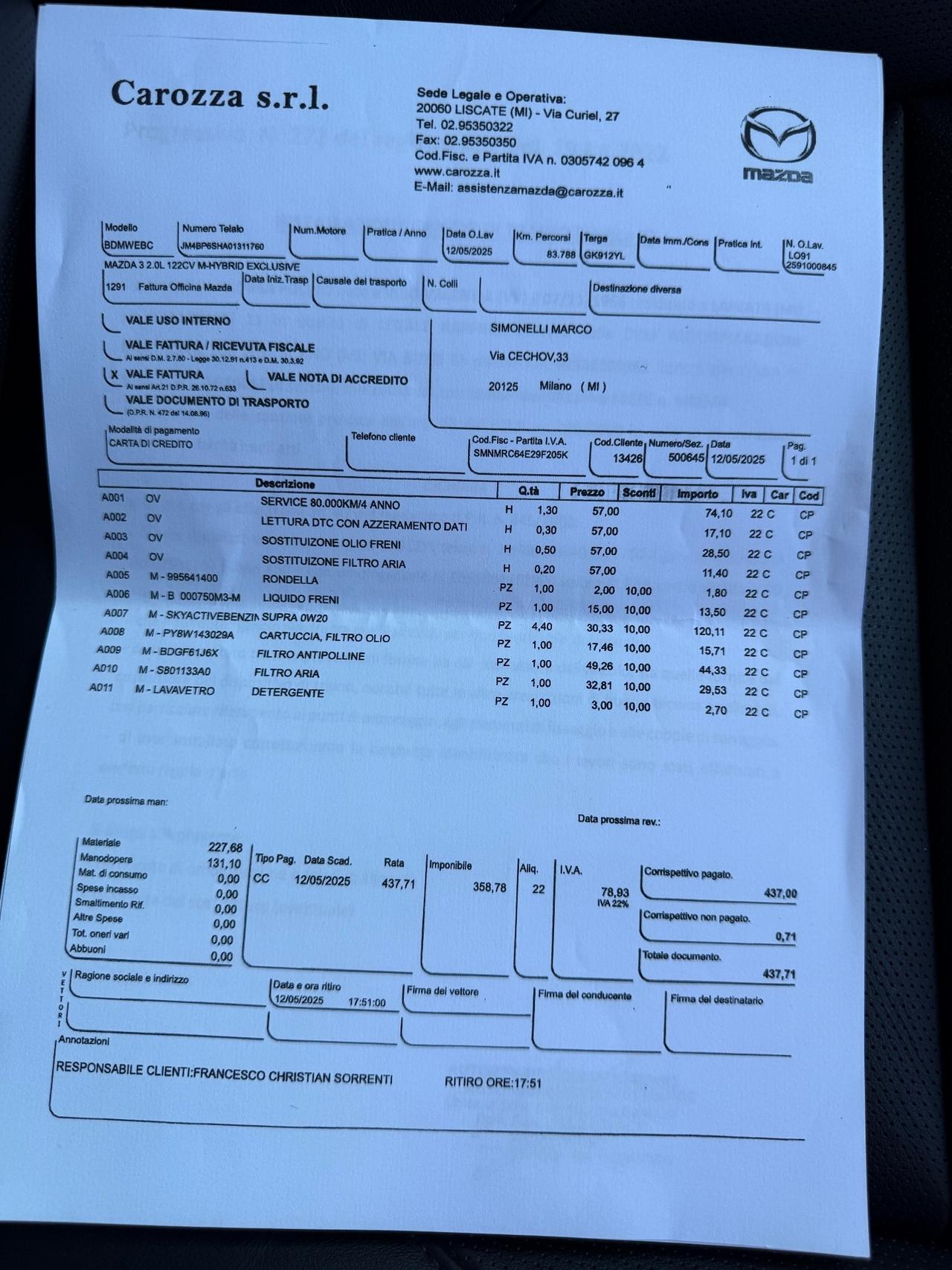 Mazda 3 Mazda3 2.0L e-Skyactiv-X M Hybrid 4p. Exclusive