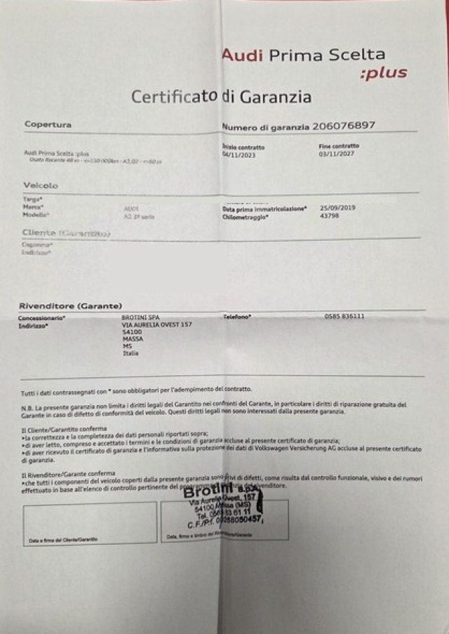 AUDI A3 SPB 1.5 131 cv g-tron Stronic AUDI 1 SCELTA 2027