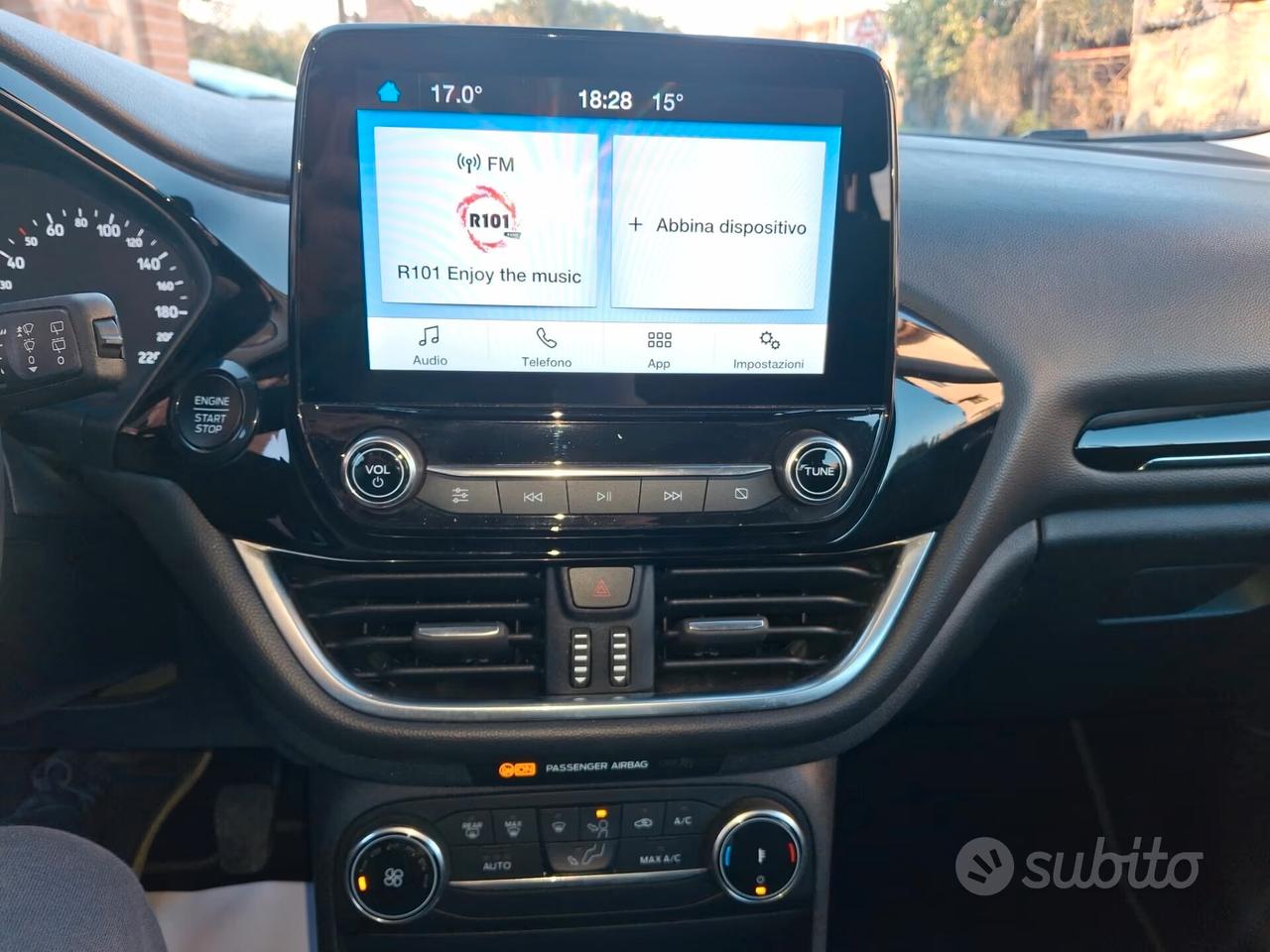 Ford Fiesta 1.1 75 CV 5 porte Titanium CAMERA CERCHI APPLE CAR PLAY LED MULTIFUNZIONE BLUETOOTH PDC