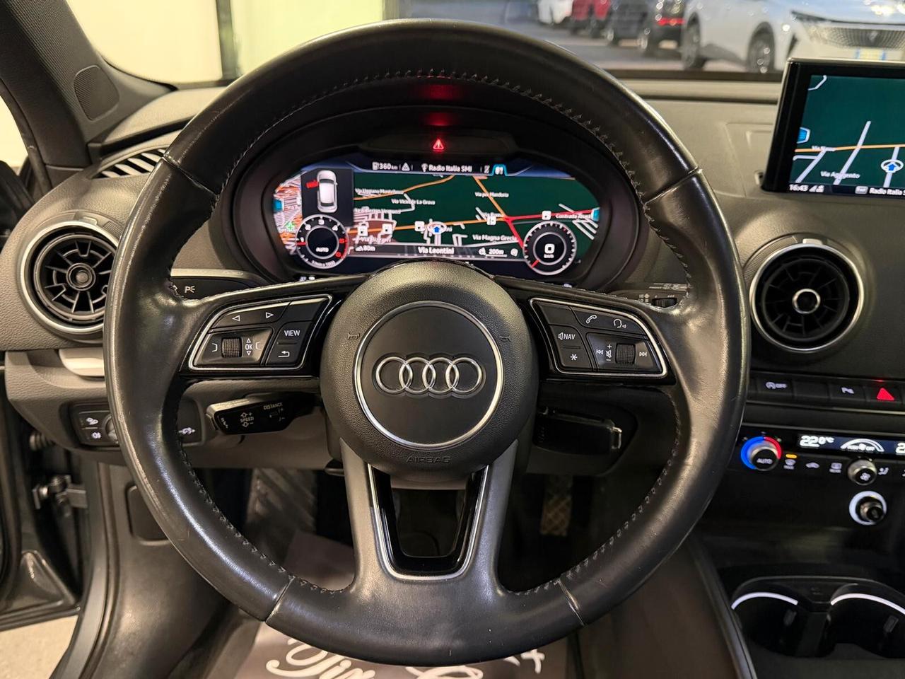 AUDI A3 SPORTBACK S-LINE 1.6 TDI 116CV NAVI CRUISE CAM ANNO 2020