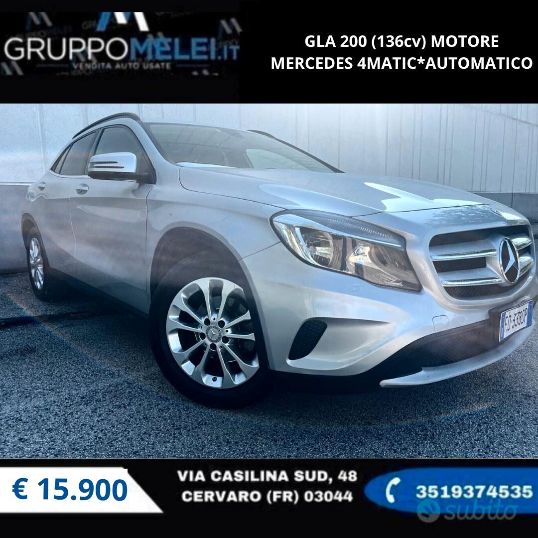 GLA 200 (136cv) MOTORE MERCEDES 4MATIC*AUTOMATICO