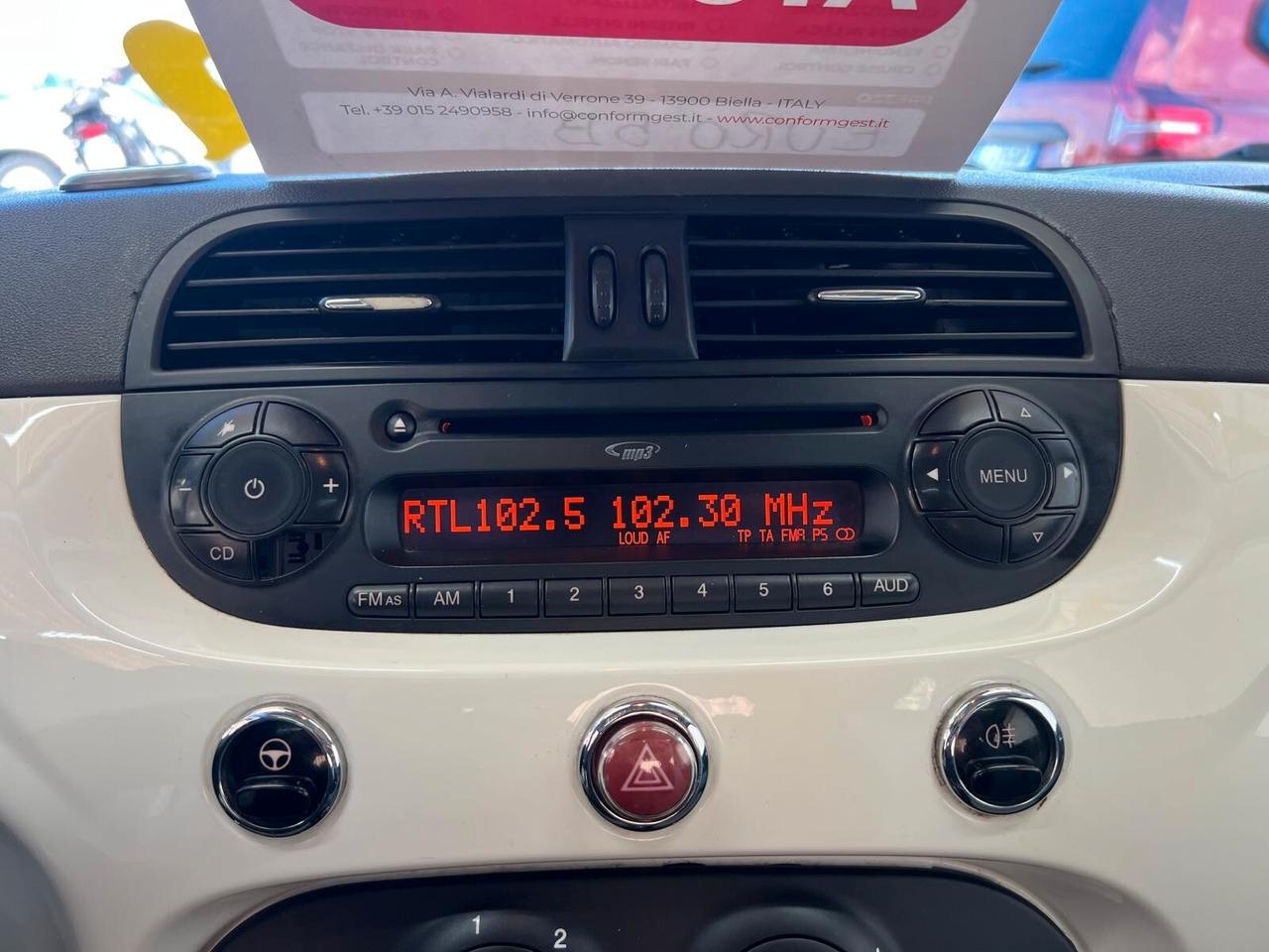 FIAT 500 LOUNGE 1.2 BENZINA 70CV