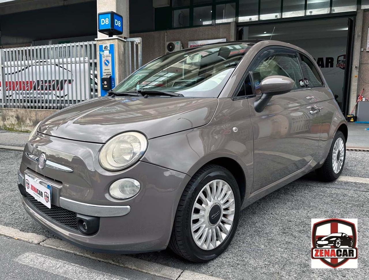 FIAT 500 1.3 MULTIJET DIESEL – TETTO PANORAMICO – PELLE ROSSA