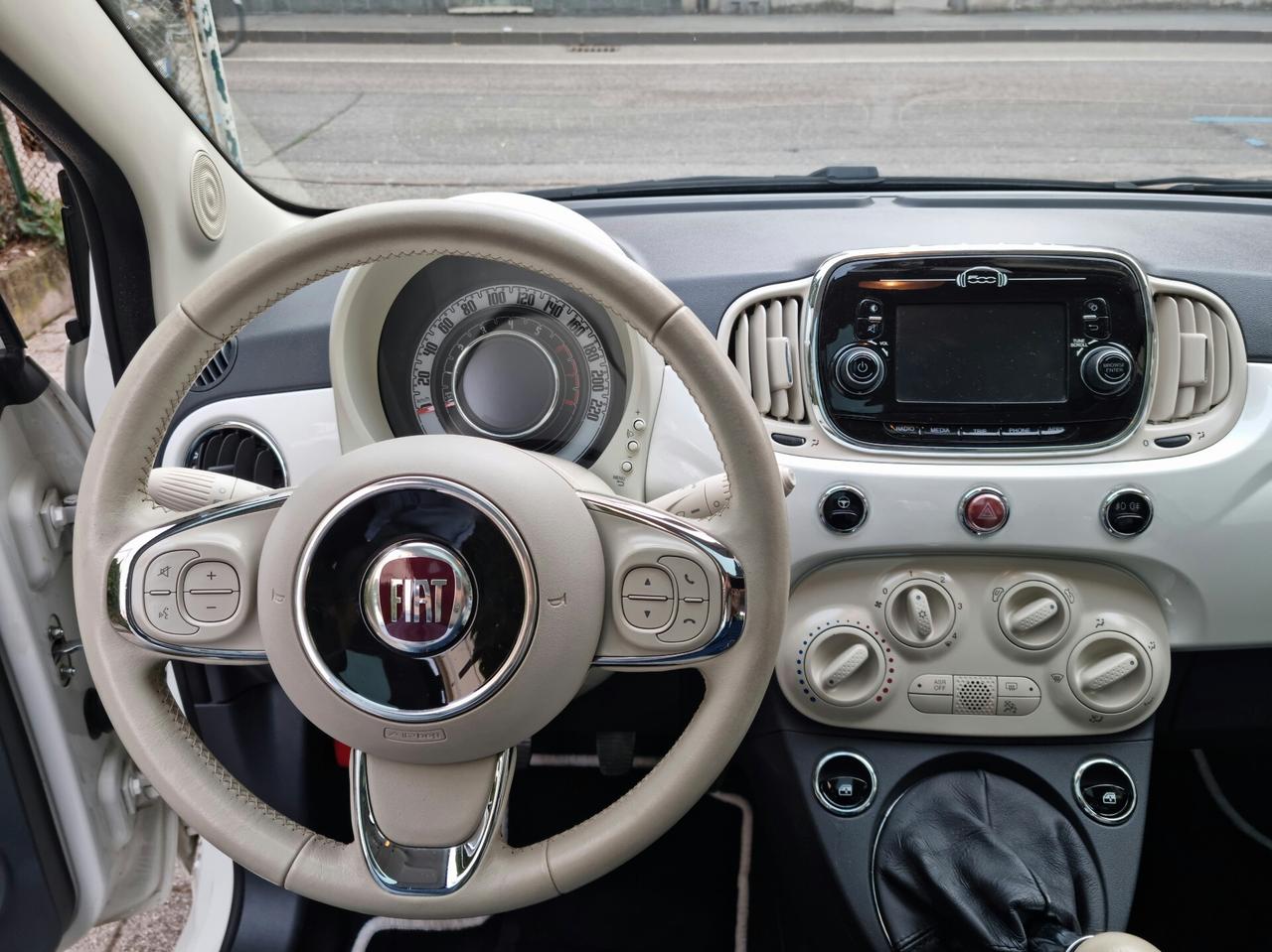 Fiat 500 1.2 Lounge 69cv anno2016 km67000 neopat