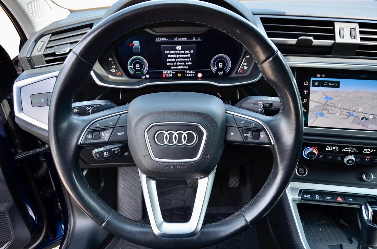 AUDI Q3 SPORTBACK 45 1.4 TFSI S-LINE EDITION 245cv S-TRONIC, GARANZIA AUDI 2/27, UFF ITALIANA, SERVICE AUDI, FULL LED, RETROCAMERA, APPLE ANDROID, PERMUTE