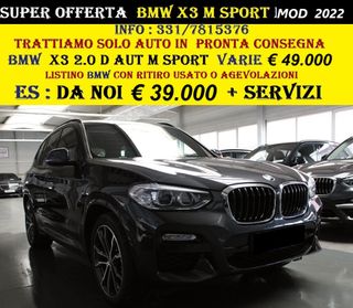 BMW X3 2.0 D AUT M SPORT VARIE AZIENDALI