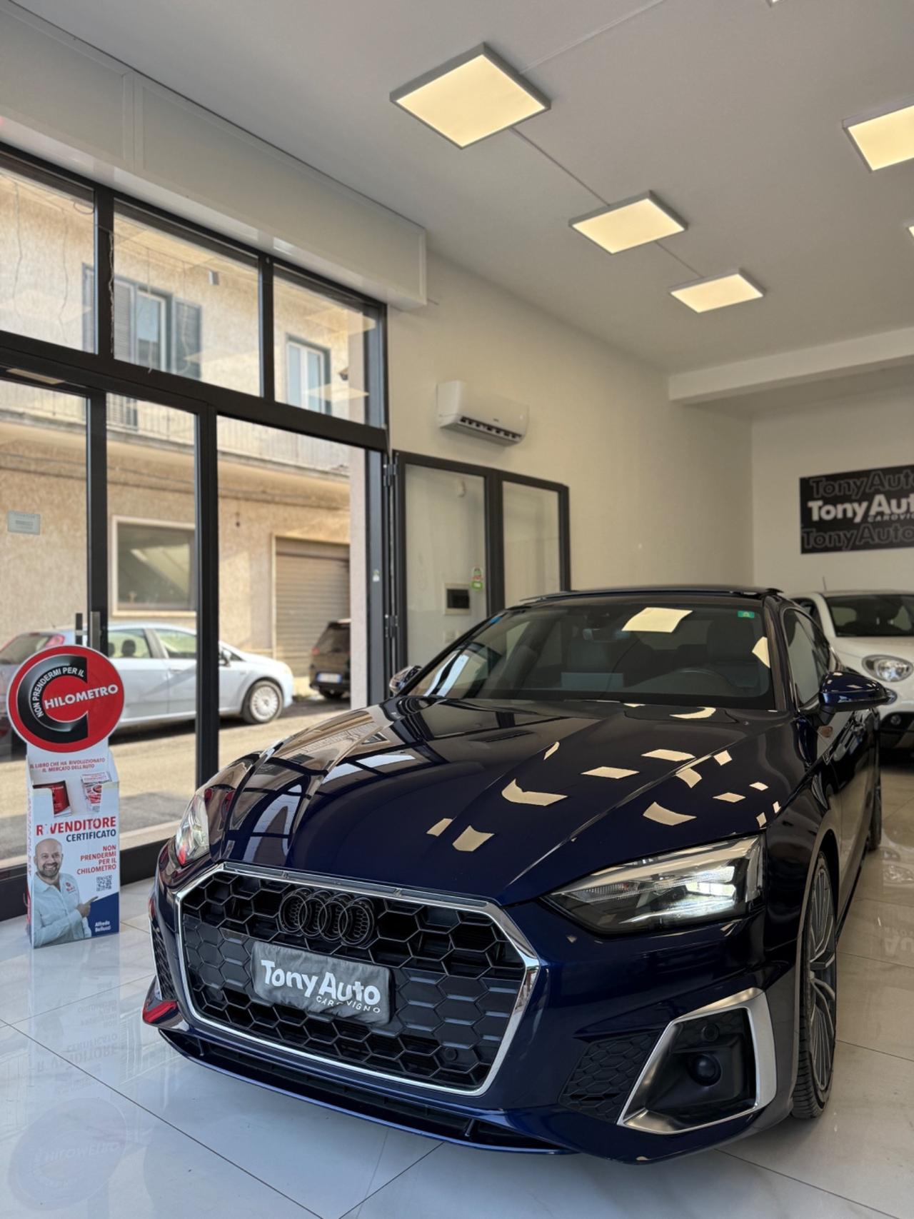 Audi A5 SPB 40 TDI S.LINE EDITION TETTO APRIBILE,VIRTUAL COCKPIT, PACCHETTO LUCI SOFFUSE INTERNE,TELECAMERA