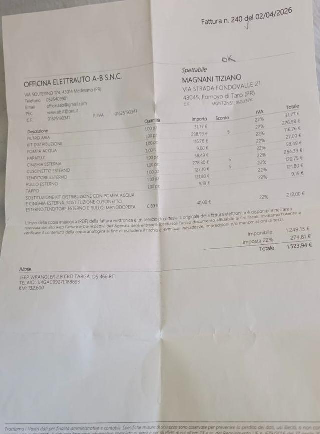 JEEP Wrangler Unlimited 2.8 CRD DPF RUBICON MANUALE 6 MARCE