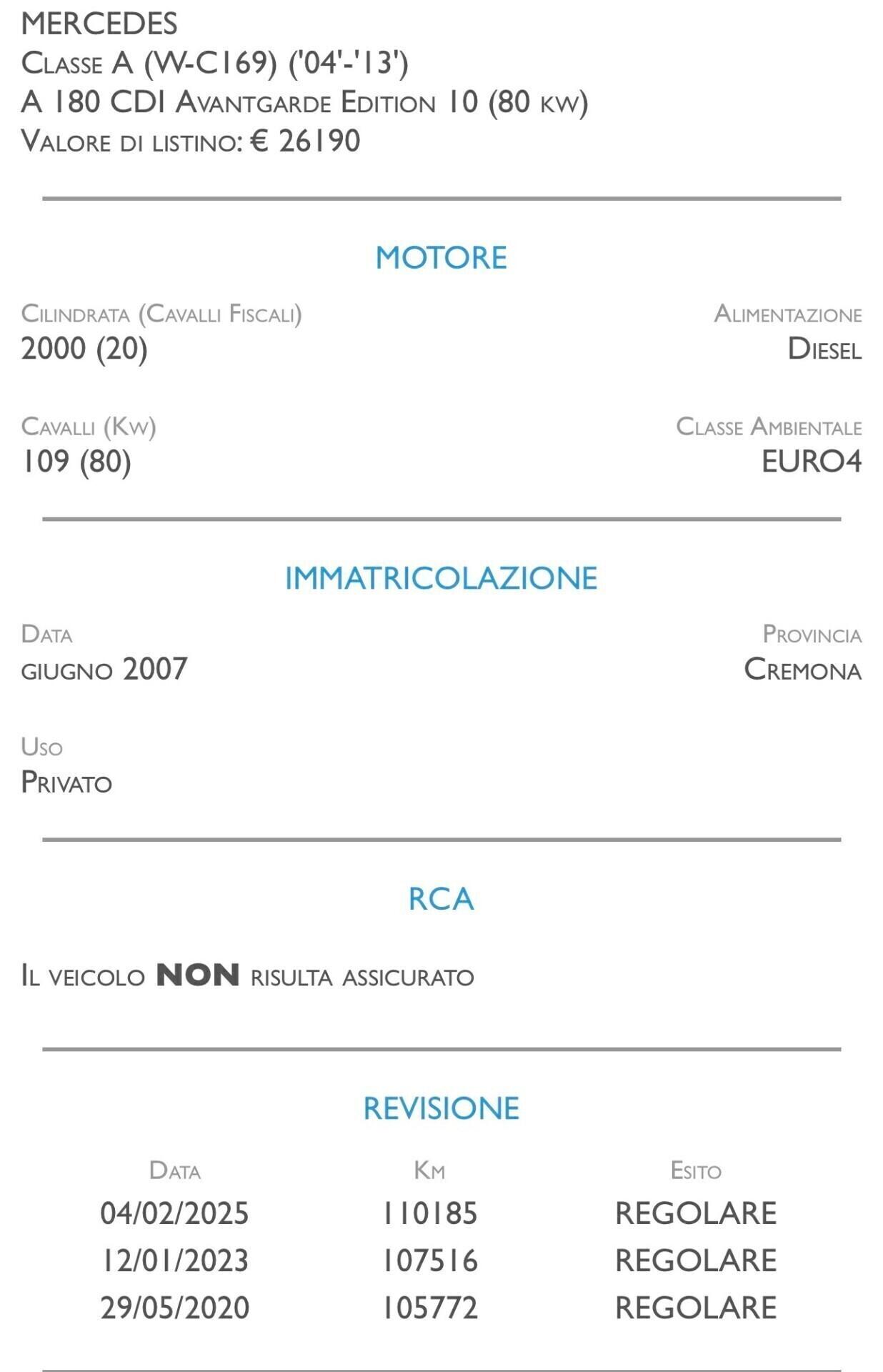 Mercedes-benz A 180 CDI Elegance - UNICO PROPRIETARIO