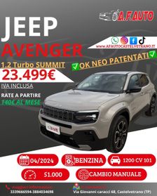 Jeep Avenger 1.2 Turbo 100 CV Summit