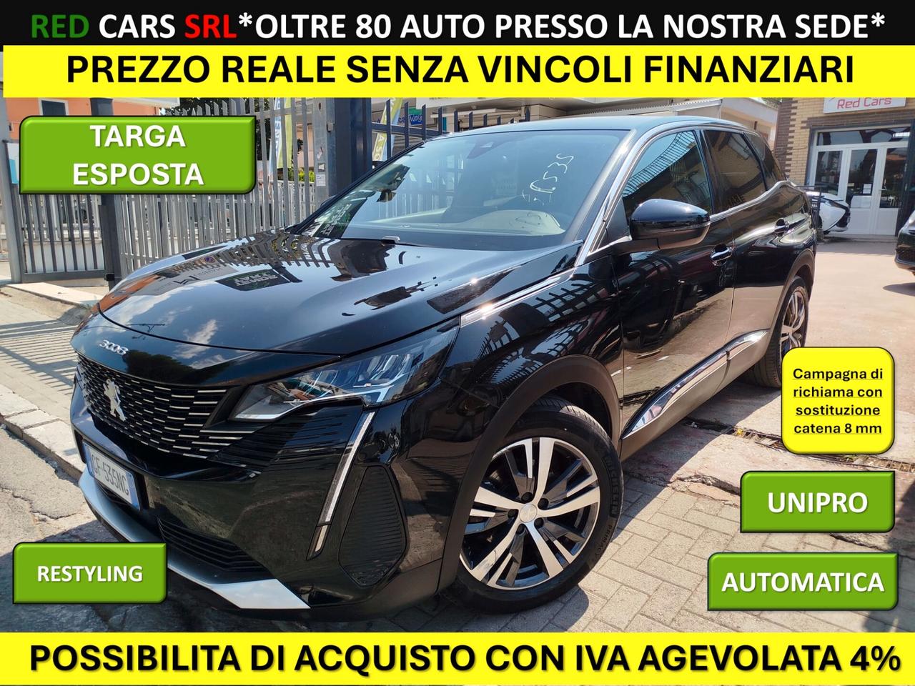 3008 ALLURE 1.5hdi EAT8-UNIPRO *PREZZO VERO* RESTYLING- KM CERTIFICATI