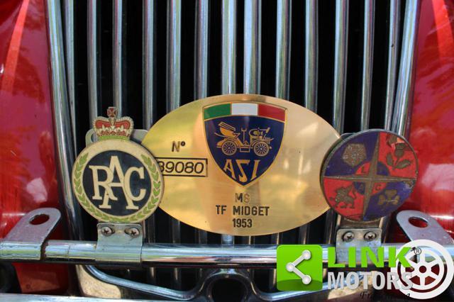 MG TF MIDGET DEL 1953 ISCRITTA ASI E TARGA ORO