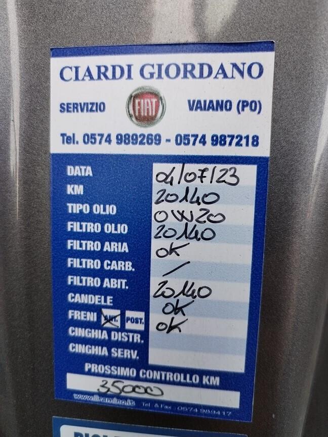 Fiat 500 1.0 Hybrid Connect 40950KM 7/2021 TAGLIANDI FIAT