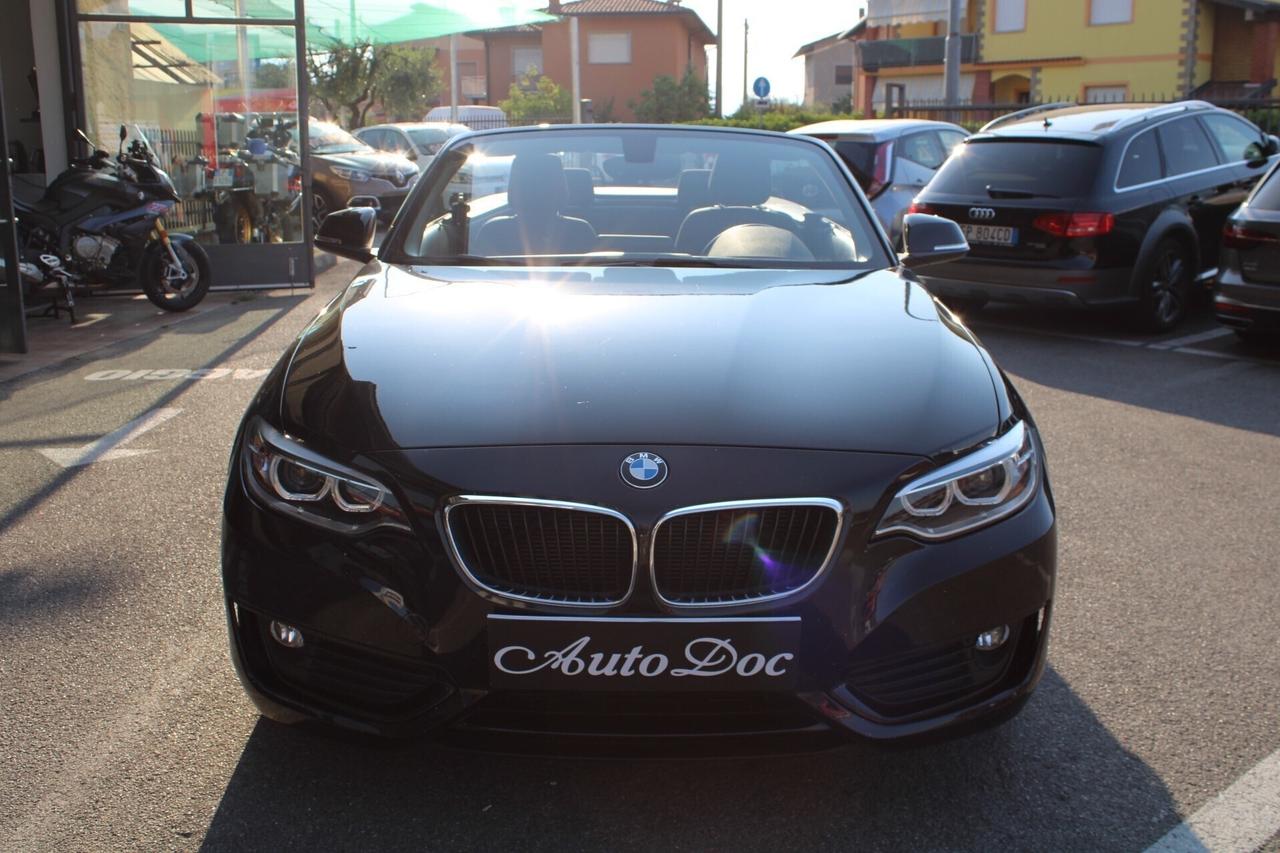 Bmw 218 d Cabrio Advantage Steptronic CAMBIO AUTOMATICO CABRIOLET IVA ESPOSTA 100%