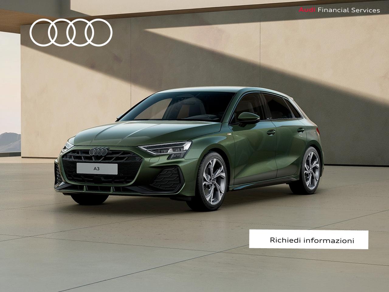 Audi A3 sportback 1.5 tfsi mhev s line edition 150cv s-tronic